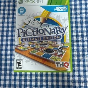 NEW Pictionary Microsoft XBOX 360 Video Game Rated E Family Fun